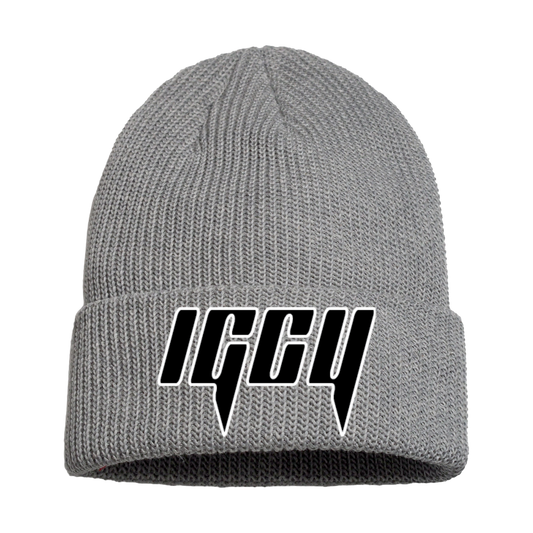GREY IGCY BEANIE